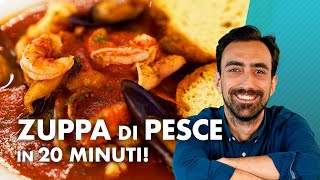 Zuppa di pesce pronta in soli 20 MINUTI VELOCISSIMA [upl. by Revkah]