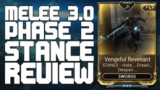 Warframe  Stance Review  Vengeful Revenant Swords [upl. by Sorac]