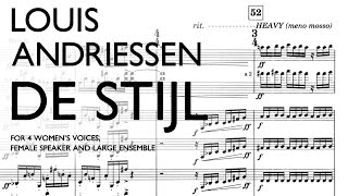 Louis Andriessen  De Stijl 1985 [upl. by Niveb452]