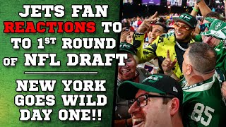 Jets Fan REACTIONS to NFL Draft [upl. by Tenenbaum]