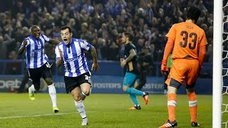 GOAL HIGHLIGHTS Sheffield Wednesday 3 Arsenal 0  Capital One Cup [upl. by Kinnon]