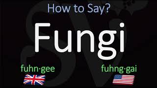 How to Pronounce Fungi  British Vs American Pronunciation [upl. by Garlinda]