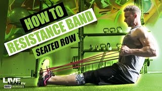 How To Resistance Band Seated Row [upl. by Euton278]