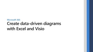 Create datadriven diagrams with Microsoft Excel and Visio [upl. by Novi236]