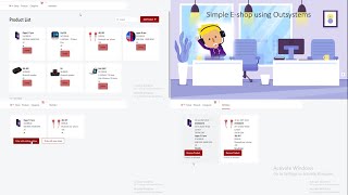 E shop using Outsystems reactive app for beginners part2 [upl. by Gayner299]