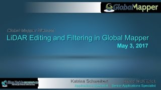 LiDAR Editing and Filtering in Global Mapper [upl. by Wanfried]