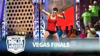 Kacy Catanzaro at the Vegas Finals Stage 1  American Ninja Warrior [upl. by Oznofla]