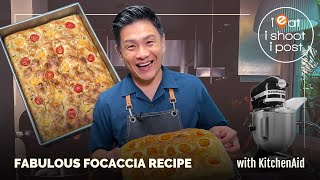 Fabulous Foccacia Bread Recipe  with KitchenAid [upl. by Locke]