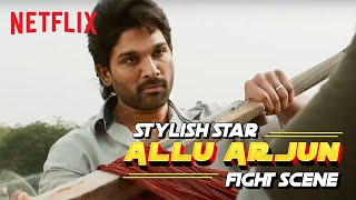 Allu Arjun Fight Scene  Ala Vaikunthapurramloo  Netflix India [upl. by Mcmaster]