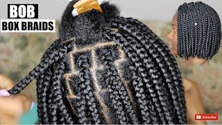 HOW TO BOB BOX BRAIDS TUTORIAL [upl. by Ferrell]