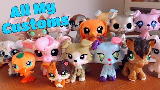 All My LPS Customs  2020 Edition [upl. by Netsirk]