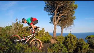 A trail in Italy Mountainbike Finale di Ligure [upl. by Enieledam]