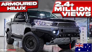 ARMOURED HILUX  CRAZY MODIFIED 4X4 BUILD [upl. by Arlynne]