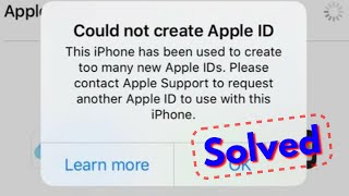 Fix Could not create Apple ID This iPhone has been used to create too many new Apple IDs [upl. by Eart]