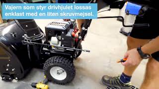 Tips Byte av drivrem på snöslunga [upl. by Nospmas]