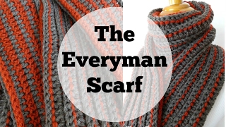 How to Crochet the Every Man Scarf [upl. by Nillek655]