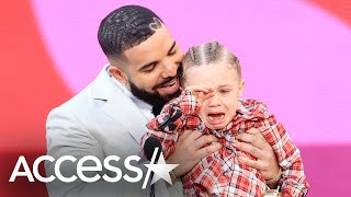 Drake Brings Son Adonis Onstage At Billboard Music Awards [upl. by Ayamat]