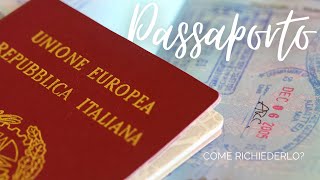 Come richiedere un nuovo PASSAPORTO la guida completa [upl. by Edrea]