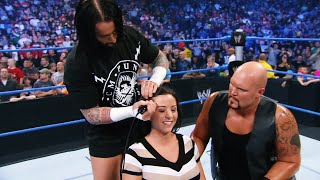 CM PUNK SHAVING SERENAS HEAD WWE SMACKDOWN [upl. by Tigirb]