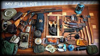 FULL SURVIVAL KIT  ALL OF MY GEAR FOR BUSHCRAFT  HD Video [upl. by Hiasi]