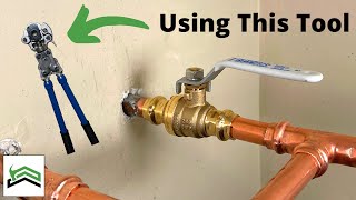 How To Install a Main Water Shutoff  NIBCO Press Fittings [upl. by Eneg]