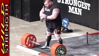 Eddie Hall Deadlift World Record 500kg 1102lbs  Includes Full Aftermath [upl. by Auqinihs]