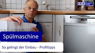 Spülmaschine einbauen  einfache Anleitung vom Profi [upl. by Dj]