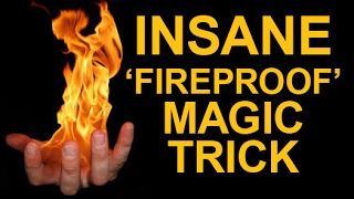 AWESOME FIREPROOF HAND MAGIC TRICK REVEALED [upl. by Norah]