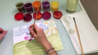 PINTURAS A BASE DE FRUTAS Y VEGETALES Michelle Rosenstock [upl. by Gardiner]