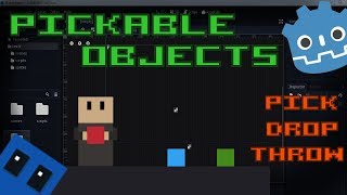 Pickable objects  Godot engine tutorial [upl. by Ilajna]