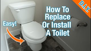 Replace A Toilet Complete StepbyStep Guide [upl. by Yregerg]