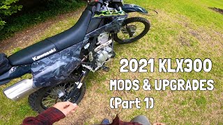 KAWASAKI KLX300 MODS AND UPGRADES Part 1 [upl. by Mellen166]