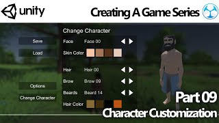 Unity Game Creator  Create a Game 09 Character Customization [upl. by Ishmael381]