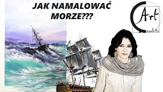 MALARSTWO  MORZE  JAK MALOWAĆ [upl. by Sibilla119]