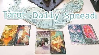 Tarot Daily Spread Sample Reading Ostara Tarot [upl. by Mahla484]