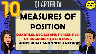 QUARTILES DECILES AND PERCENTILES OF UNGROUPED DATA USING MENDENHALL AND SINCICH METHOD [upl. by Opalina136]