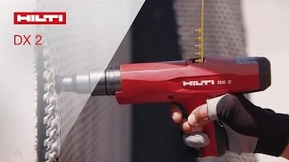 INTRODUCING the Hilti powderactuated fastening tool DX 2 [upl. by Beilul]