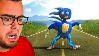 Reacting to SONIC but its VERY WEIRD Sanic [upl. by Atenek]