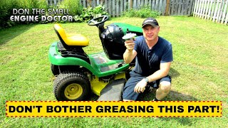 Dont Waste Grease On This Lawn Tractor Part [upl. by Triny]