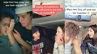 Wipe Youre Boyfriend Kisses And See His Reaction Trend Tik Tok 2020 [upl. by Hoseia]