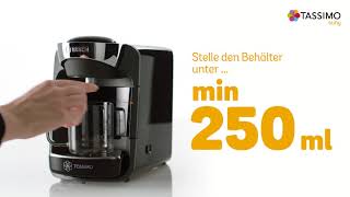 Bosch Anwenderfilm Inbetriebnahme TASSIMO SUNY [upl. by Zetrok]