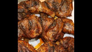 Cuisse de poulet braisé au four  Baked chicken thigh [upl. by Arrekahs]