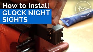 Glock Night Sights Installation Without a Sight Pusher HDQuick [upl. by Ramed]