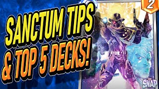 Top Tips AND 5 BEST Sanctum Showdown Decks These are PROVEN Marvel Snap [upl. by Yetsirhc944]