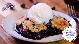 Easy Blueberry Crumble Recipe [upl. by Aneleh]