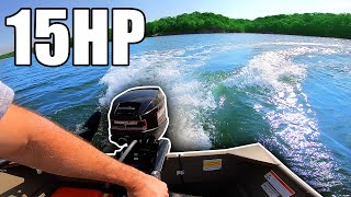 FAST 14ft JON BOAT Mercury 2stroke TOP SPEED TEST [upl. by Naj]