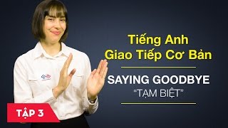 Tiếng Anh giao tiếp cơ bản  Bài 3 Saying goodbye – Tạm biệt Học tiếng Anh giao tiếp 6 [upl. by Audras913]