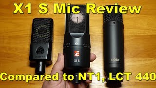 sE Electronics X1 S Microphone Review and Comparison [upl. by Cyrano]