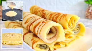 CRÊPES MAISON EN 10 MINUTES  FACILE ET RAPIDE [upl. by Ademordna185]