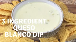 3 Ingredient Queso Blanco Dip Mexican Restaurant Style with Chef Kristi [upl. by Ledeen]